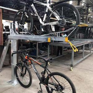 Ngoài trời hai tầng chu kỳ dọc xe đạp lưu trữ đứng nhúng nóng thép mạ kẽm Giá xe đạp cho xe đạp - Product Image 3