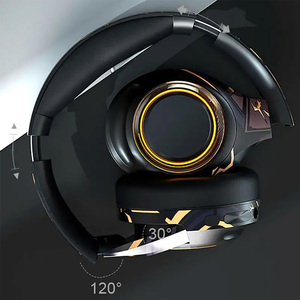 Auriculares inalámbricos plegables para juegos dibujados a mano con micrófono desmontable, de la marca, de la marca de fábrica, con micrófono desmontable - Product Image 6