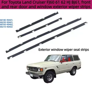 Para Toyota <span class=keywords><strong>Land</strong></span> <span class=keywords><strong>Cruiser</strong></span> Serie FJ60 61 62 <span class=keywords><strong>HJ</strong></span> BJ61, Vidrios de las Puertas Delanteras y Traseras, Tiras de Limpiaparabrisas Laterales Exteriores - Product Image 5