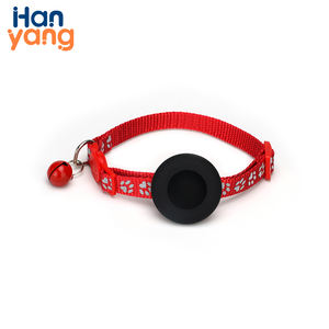 Oem Custom Nylon Reflecterende Verstelbare Kat Hond Halsband Met Air Tag Houder Zacht Gewatteerde Airtag Case Hond Halsband Huisdier Accessoires - Product Image 4