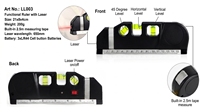 Niveau laser 250 mm avec rubans de mesure multifonctions