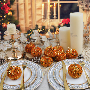 2026 Halloween Valentine's Day Home Harvest Decoration Set New Pumpkin Artificial Pumpkins for Thanksgiving Fall Decorations - Product Image 3