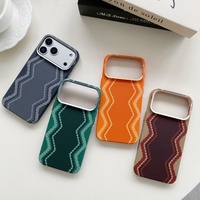 Coque de téléphone en fibre de carbone rigide C0286 pour iPhone 17 Air 16 15 14 13 12 11 18 Pro Max, étui magnétique mince