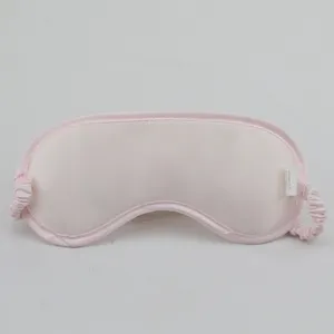 Masker Mata tidur satin cetak alami, masker mata penghilang stres satin indah gaya terbaru