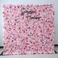Kunstbloemenwand met zonnebloemen voor fotohokje achtergrond bruiloft feestdecoratie 2,4x2,4m groothandel