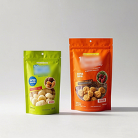 Sachets Doypack Métallisés Haute Barrière, Sachets d'Emballage pour Snacks avec Fenêtre Transparente, Sachets Scellés Anti-Humidité pour Fruits Secs et Snacks