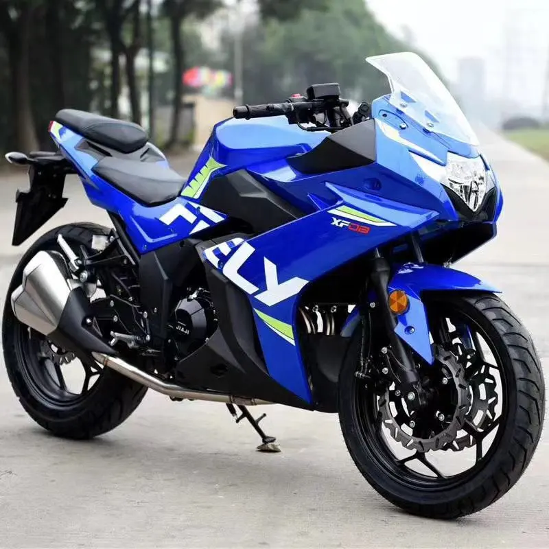 Yeni kawasaki ninja motos gasolina 250 400 cc sportbike yarış motosiklet benzinli motor streebike mini yetişkin spor bisiklet