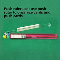 Règle de Mahjong Sacrée Impériale Transparente Multicolore pour l'Organisation Manuelle P.S. Matériel