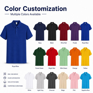 Chemise Homme 100% Coton Tricoté à Manches Courtes Couleur Unie Respirante Anti-Plis Séchage Rapide Décontractée Broderie Logo Personnalisé - Product Image 3
