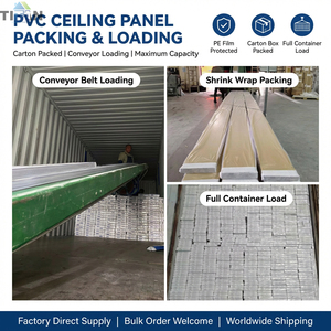 Falso Techo de PVC Blanco, Panel de Techo de PVC, Tablilla de PVC <span class=keywords><strong>para</strong></span> Cielos Falsos, Lámina de Panel de Techo <span class=keywords><strong>para</strong></span> <span class=keywords><strong>Cielo</strong></span> Satinado - Product Image 5
