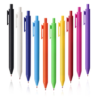 Stylo à bille avec logo personnalisé Plusieurs couleurs rétractable Stylo plastique souple en caoutchouc Cliquez sur le plastique
