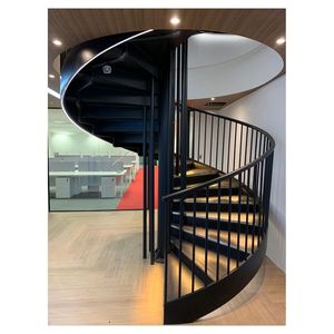 <span class=keywords><strong>Escalier</strong></span> <span class=keywords><strong>en</strong></span> colimaçon suspendu moderne, structure <span class=keywords><strong>en</strong></span> acier dissimulée, marches <span class=keywords><strong>en</strong></span> bois massif, <span class=keywords><strong>angle</strong></span> de rotation personnalisé, <span class=keywords><strong>escalier</strong></span> de luxe pour maison - Product Image 2