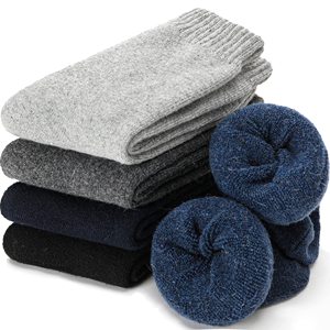 Merino Wool <b>Socks</b> Super Thick Thermal Hiking Winter Warm Boot Heavy <b>Soft</b> Cozy <b>Socks</b> for Cold Weather - Product Image 2