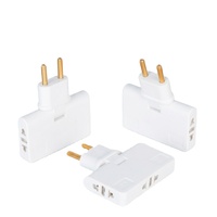 Adaptateur de prise murale Cantell EU 3 voies, convertisseur de prise rotatif à 180 degrés, prise murale 3 en 1, prise EU pivotante