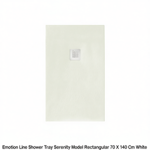 Plato de Ducha Emotion Line Modelo Serenity Rectangular 70 x 140 cm Blanco - Product Image 3