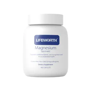 LIFEWORTH Support Stress Relief Magnesium Glycinate Supplement Sleeping Capsules Pills