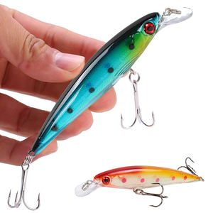Appât dur artificiel flottant pour la pêche à la carpe, au <span class=keywords><strong>brochet</strong></span> ou à la méné, appât artificiel idéal pour la pêche en eau douce, 110mm, 13.5g - Product Image 4