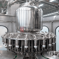Machine de remplissage de jus de fruits 4-en-1 avec système de pulpe 8000BPH, ligne de production automatique de mise en bouteille de jus en bouteilles PET