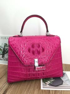 Sac à bandoulière pour femme en cuir de crocodile véritable de haute qualité, logo de créateur, mode de luxe, imperméable, grande capacité - Product Image 5