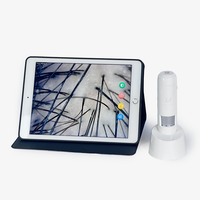Tablette de diagnostic du cuir chevelu sans fil et téléphone Connecter perte de cheveux et follicule, analyse de la densité Analyseur de cheveux portable à usage domestique