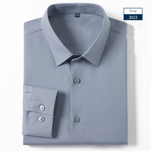 Polo a maniche lunghe da uomo in seta bianca di alta qualità, personalizzabile, anti-piega e traspirante, ideale per occasioni formali e <span class=keywords><strong>business</strong></span>. - Product Image 3