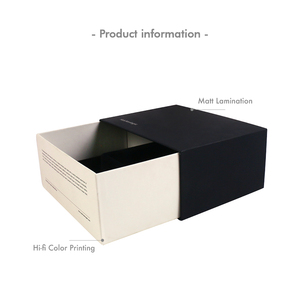 Sliding Drawer Box Open Both Sides Rigid Cardboard Empty Drawer Gift Packaging Box <b>square</b> Drawer Box with <b>Silk</b> <b>Scarf</b> - Product Image 6