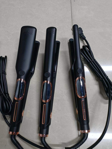 Lisseur de cheveux professionnel en céramique avec écran LED, chaleur réglable électriquement 120°C-230°C, pour salon et hôtel, compatible camping-car - Product Image 3