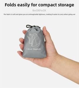 Mochila Ligera y Plegable MKW2115, Mochila Deportiva para Senderismo, Resistente al Agua, Mochila Plegable para Viajes - Product Image 3