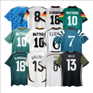 In Stock Wholesale 1988-2014 Thai Quality Germany National Classic Shirt Vintage Football Jersey Retro Soccer Jersey