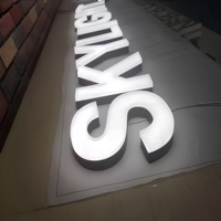 Enseignes lumineuses LED personnalisées sans bordure, lettres lumineuses extérieures, caissons lumineux en acrylique, enseignes et signalétique pour portes de magasin