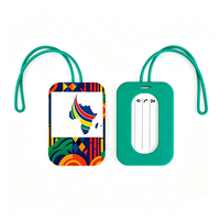 Étiquettes de bagages en silicone personnalisées de haute qualité CHINFAI, best-seller, étiquettes carrées imprimées durables avec logo