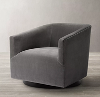 Meubles de salon et de maison au design classique et moderne, chaise pivotante à base de chêne