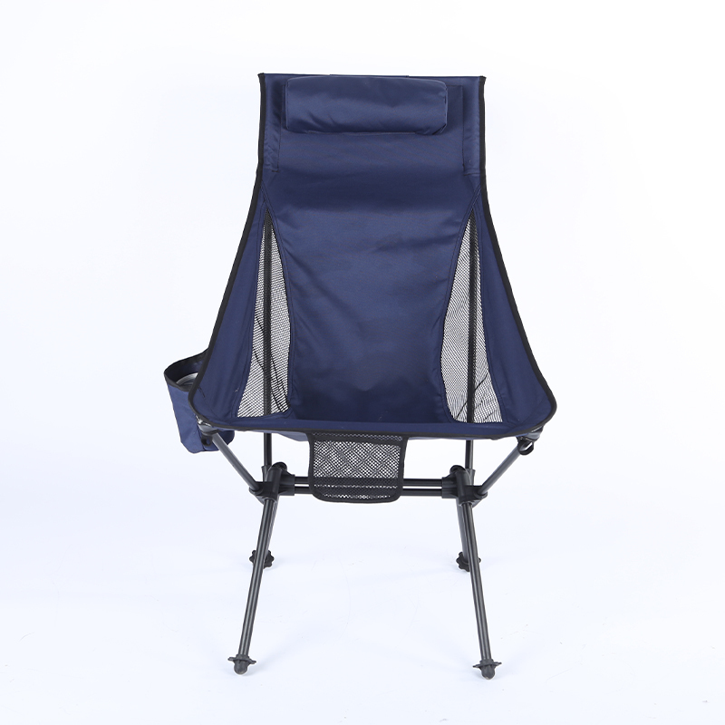 High-Back Folding Lounge Chair – Waterproof Metal Frame Portable Beach & Camping Chair - View 2