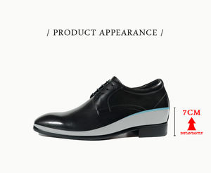 Nuevos Zapatos de Vestir para Hombre con Aumento de Altura, Zapatos de Vestir de Cuero Genuino, Zapatos Elevadores para Hombre, Hechos a Mano en Fábrica China - Product Image 4