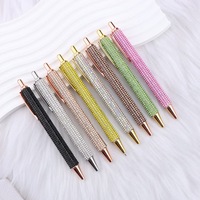 Stylo bille personnalisé avec logo, élégant, en cristal, pour cadeaux de mariage et souvenirs – Offre Spéciale