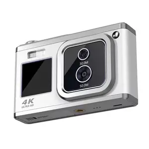 1Top satış 10X optik yakınlaştırma kamerası Full HD Video kaydedici vtraveling spor seyahat ev videoları için Selfie çift ekranlar