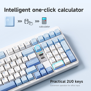 Bàn phím cơ tùy chỉnh mchose g98v2 với cấu trúc đệm ba chế độ 2.4G có dây màu xanh cắm nóng văn phòng chơi game - Product Image 3