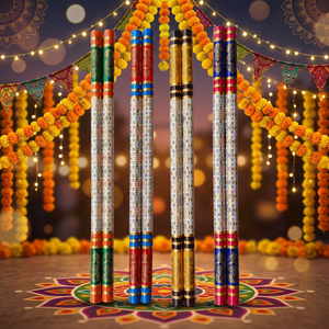 JR MS INDUSTRIES Palos de Madera Coloridos para Baile Dandiya y Entrenamiento de Agilidad en Navratri (Empaquetados) - Product Image 3