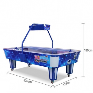 Tavolo da Air Hockey a 2 Giocatori con Schermo Display, Sistema di Punteggio e Luci RGB, Macchina Arcade per Sale <span class=keywords><strong>Giochi</strong></span> - Product Image 6