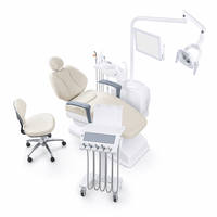 Unité de fauteuil dentaire avec boîte latérale rotative, crachoir rotatif, support ergonomique stable, direct usine pour écoles dentaires et hôpitaux