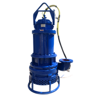 Pompes à boues électro-submersibles, pompe à boues électrique submersible avec agitateur intégré, pompe à sable électrique submersible