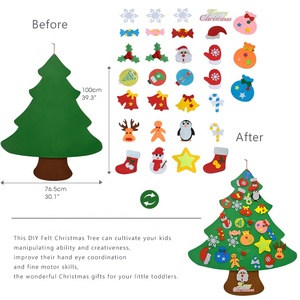 Nouveaux produits <span class=keywords><strong>2022</strong></span> maison décoration personnalisée enfants bricolage feutre arbre <span class=keywords><strong>de</strong></span> noël - Product Image 2