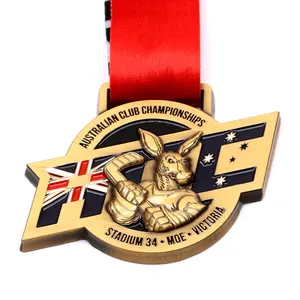 Preis Metall-Medaille Triathlon Großhandel individualisierte kanadische Triathlon-Finisher-Sportmedallie