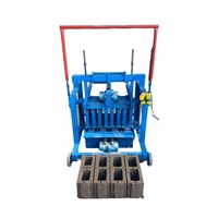 Machine à fabriquer des blocs de béton mobiles de 6 pouces pour briques autobloquantes et pavés