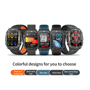 นาฬิกาสมาร์ทวอทช์ HKSF HT38 สำหรับผู้ชาย แบตเตอรี่ 1100mAh ใช้งานได้ยาวนาน รองรับโหมดกีฬามากกว่า 100 โหมด ไฟฉาย LED เข็มทิศ ระบบจัดการสุขภาพ - Product Image 6