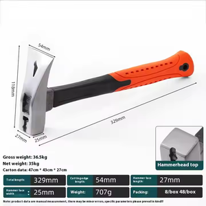 Martillo de Plástico con Revestimiento de Acero, Martillo de Carpintero para Cortar Ladrillos y Forjar, Herramienta OEM Personalizada - Product Image 2