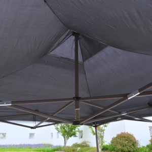 Tente pliante commerciale 3x3m (10x10ft) avec structure en fer, auvent monocouche personnalisable pour événements et foires - Product Image 2