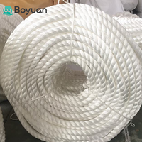 Ligne d'amarrage en nylon à 3 brins de 4-60 mm, absorbant les chocs, haute résistance pour l'amarrage et le stationnement des bateaux