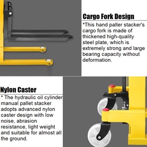 Xe nâng tay, xe nâng hàng bằng thép loại C, tải trọng 1000kg - 2000kg, có chức năng nâng thủy lực, nhận đặt hàng ODM - Product Image 5