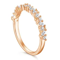 MuShan Sieraden 925 Sterling Zilveren Ringen Bands Verlovingsring 5A Zirconia Haar Valentijnsdag Vrouwen Cadeau